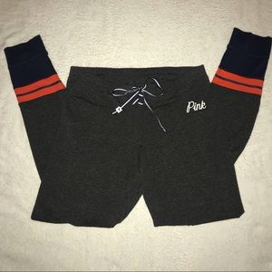 Victoria’s Secret Pink Lace up Cotton Yoga pants